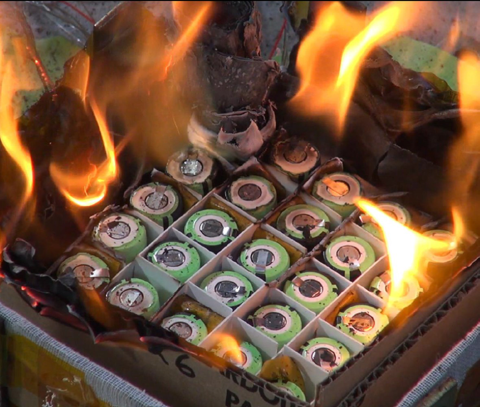 Cháy pin xe điện 